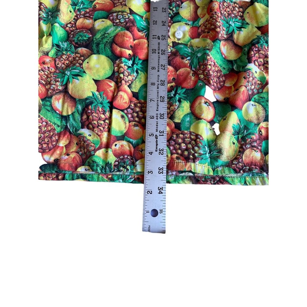Vintage Elsbach Fruit Print Hawaiian Camp Shirt EU 39/40 Fits Large Cotton - Picture 6 of 9